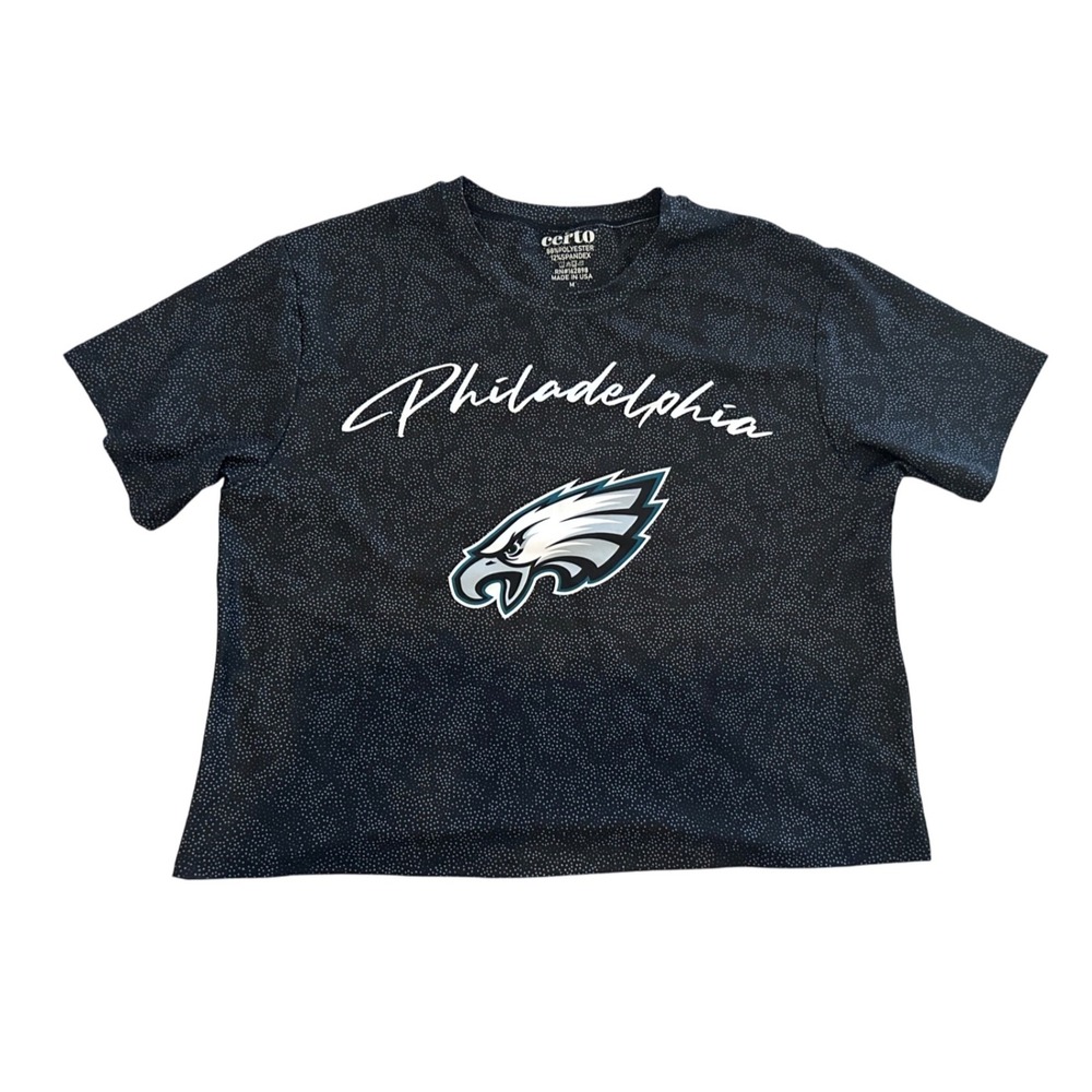 Centre by Northwest NFL Women's Philadelphia Eagles Cropped Tshirt Size M